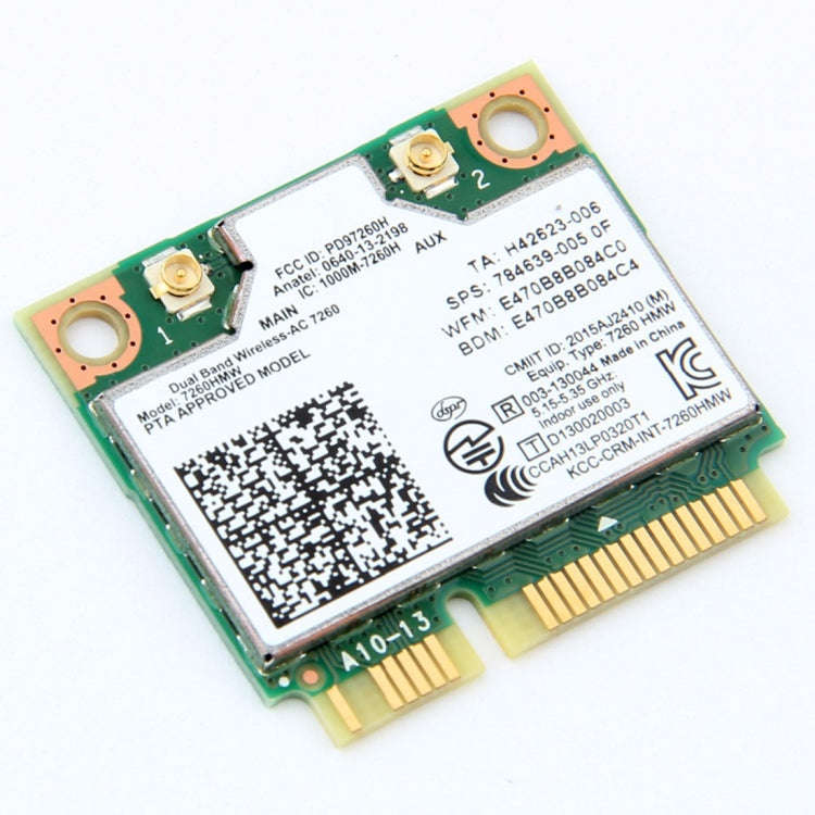 Dual Band Wireless Wifi Card for Intel 7260HMW Mini PCI-E 2.4G / 5Ghz WLAN Bluetooth 4.0 Wifi Car...