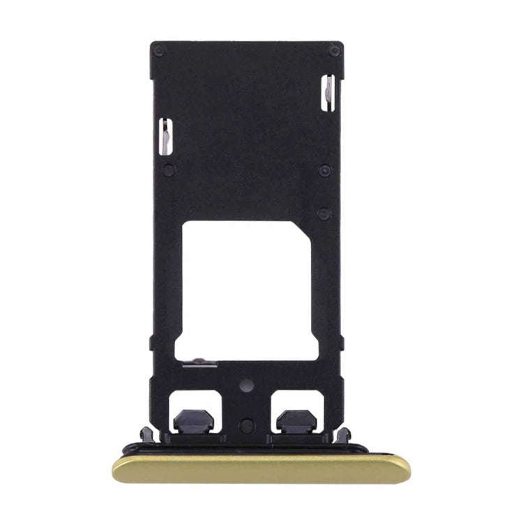 for Sony Xperia XZs (Dual SIM Version) SIM & Micro SD / SIM Card Tray(Gold)