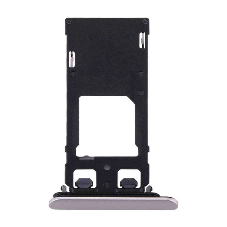 for Sony Xperia XZs (Dual SIM Version) SIM & Micro SD / SIM Card Tray(Silver)