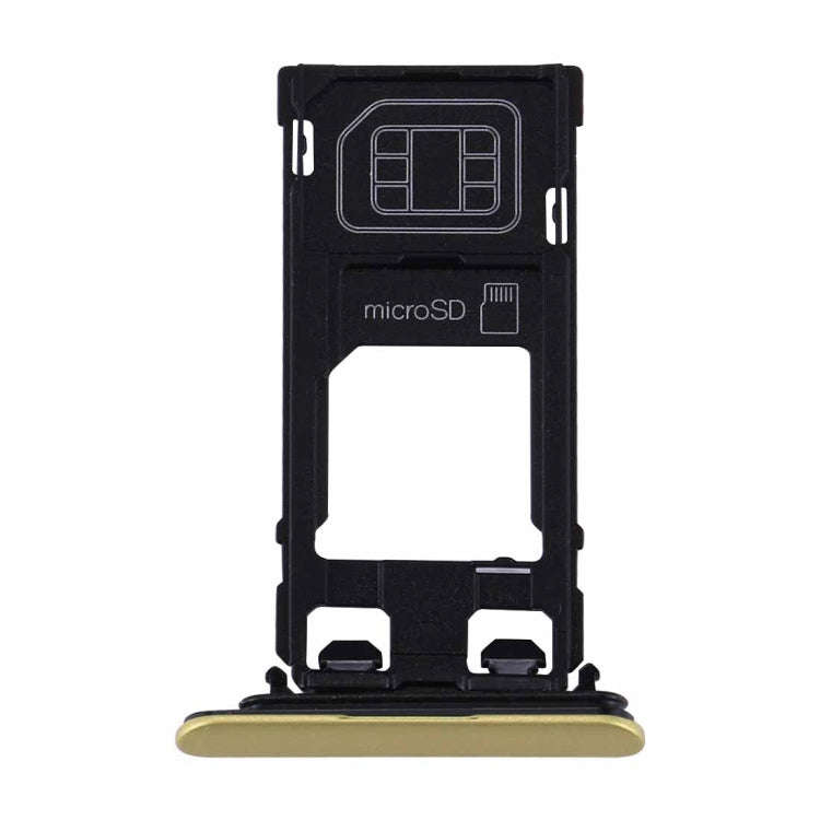 for Sony Xperia XZs (Single SIM Version) SIM & Micro SD Card Tray(Gold)