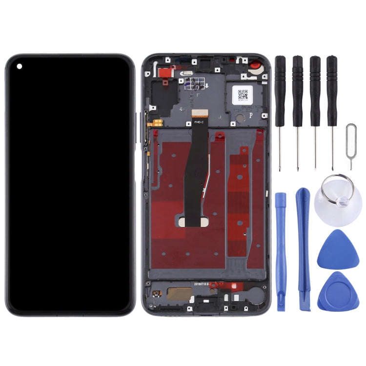 OEM LCD Screen for Huawei Honor 20 Digitizer Full Assembly with Frame(Black)