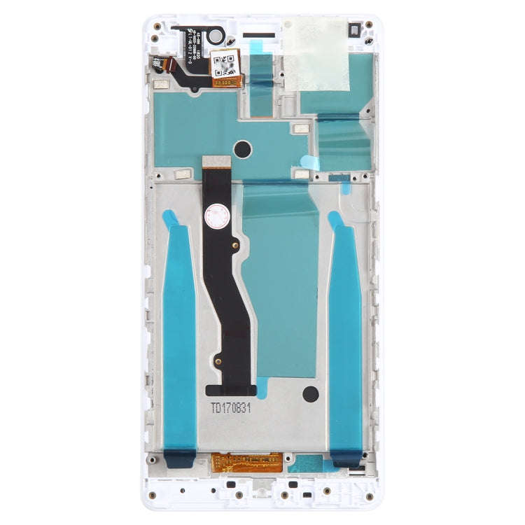 OEM LCD Screen for Lenovo K8 Note XT1902-3 Digitizer Full Assembly with Frame (White)