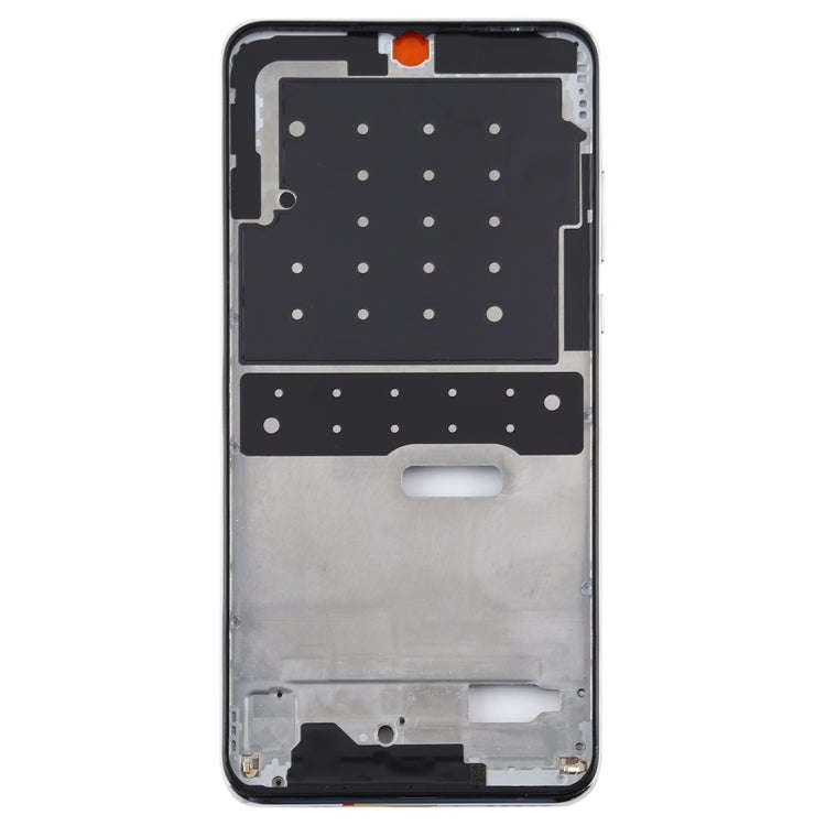 Middle Frame Bezel Plate with Side Keys for Huawei Nova 4e(White)