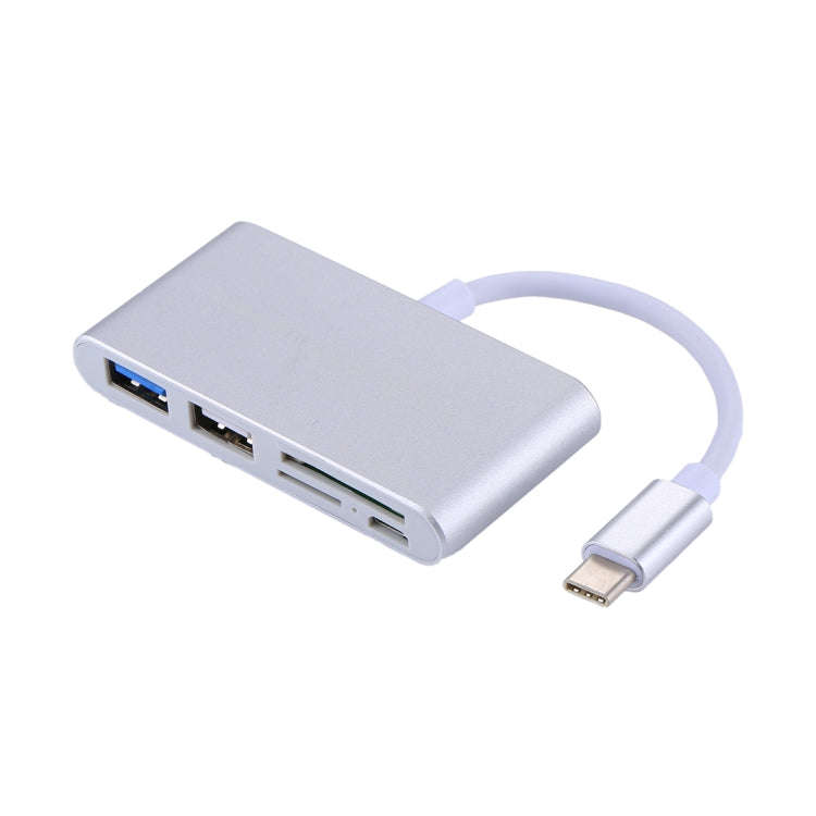 5 in 1 Micro SD + SD + USB 3.0 + USB 2.0 + Micro USB Port to USB-C / Type-C OTG COMBO Adapter Car...