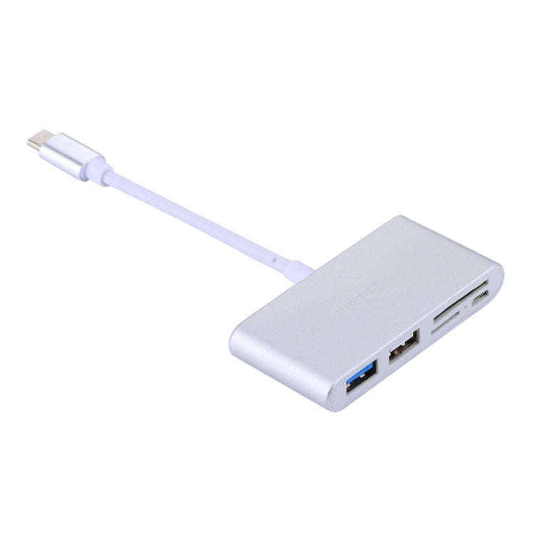 5 in 1 Micro SD + SD + USB 3.0 + USB 2.0 + Micro USB Port to USB-C / Type-C OTG COMBO Adapter Car...