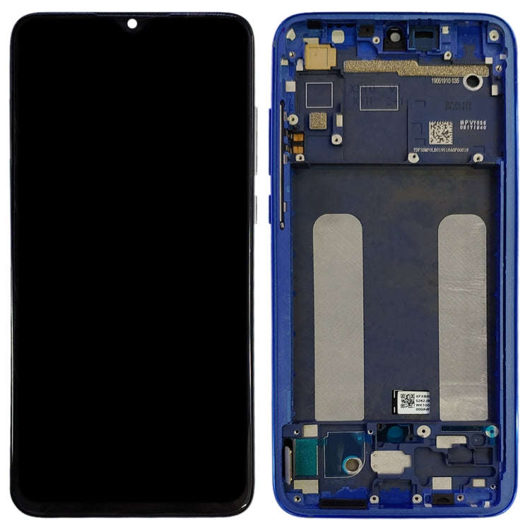 Original LCD Screen for Xiaomi Mi CC9 Digitizer Full Assembly with Frame(Blue)