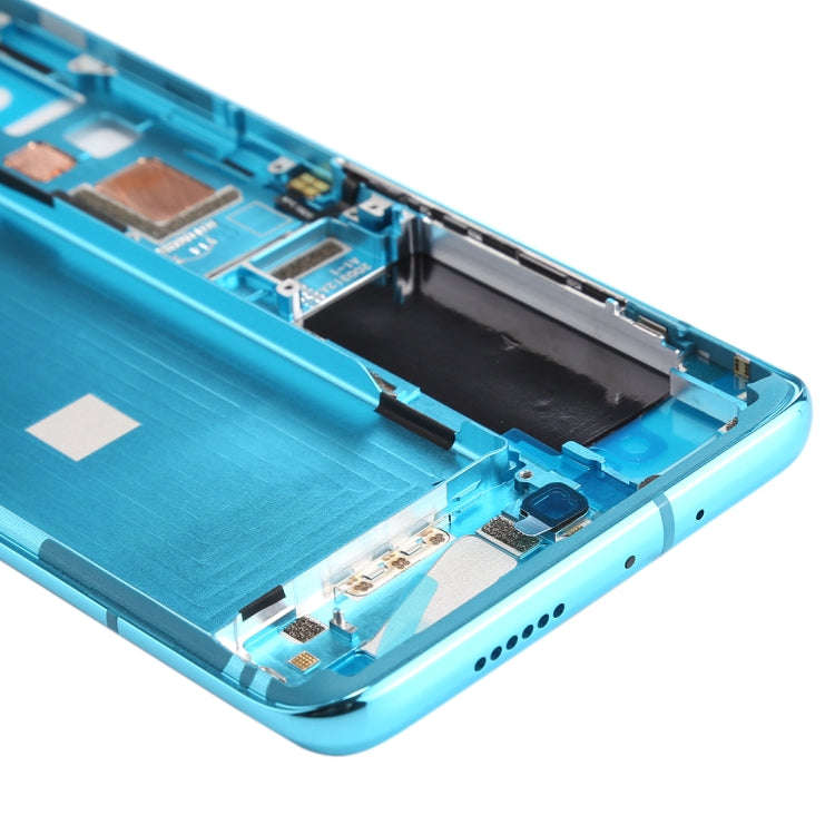 Front Housing LCD Frame Bezel Plate for Xiaomi Mi 10 5G / Mi 10 Pro 5G(Blue)