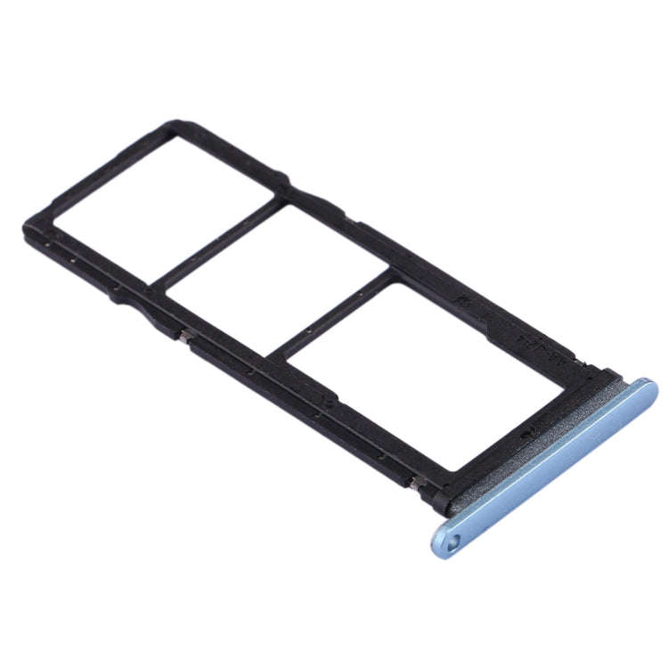 SIM Card Tray + SIM Card Tray + Micro SD Card Tray for Huawei P40 Lite E / Enjoy 10(Blue)