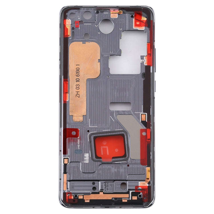 Original Middle Frame Bezel Plate with Side Keys for Huawei P40 Pro(Black)