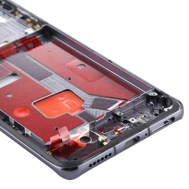 Original Middle Frame Bezel Plate with Side Keys for Huawei P40 Pro(Black)