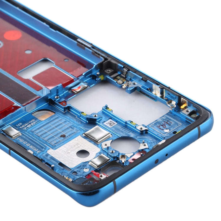 Original Middle Frame Bezel Plate with Side Keys for Huawei P40 Pro(Blue)
