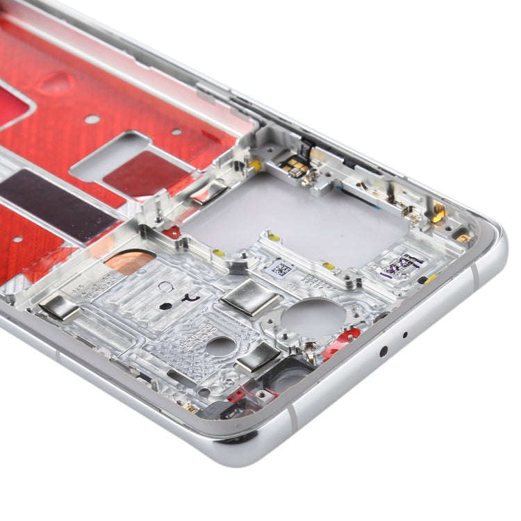 Original Middle Frame Bezel Plate with Side Keys for Huawei P40 Pro(Silver)