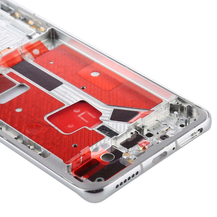 Original Middle Frame Bezel Plate with Side Keys for Huawei P40 Pro(Silver)