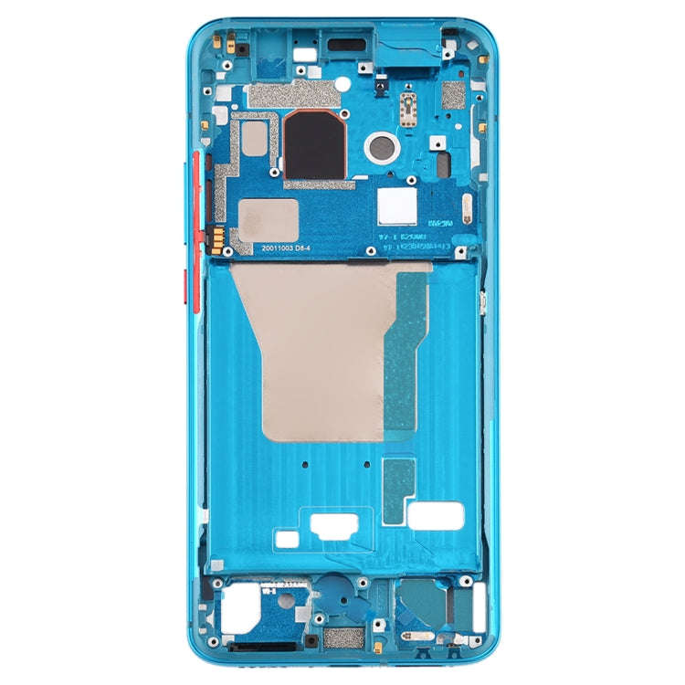 Front Housing LCD Frame Bezel Plate With Side Keys for Xiaomi Redmi K30 Pro (Blue)