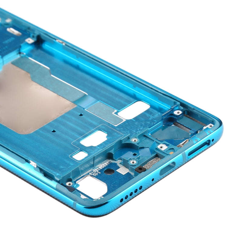 Front Housing LCD Frame Bezel Plate With Side Keys for Xiaomi Redmi K30 Pro (Blue)