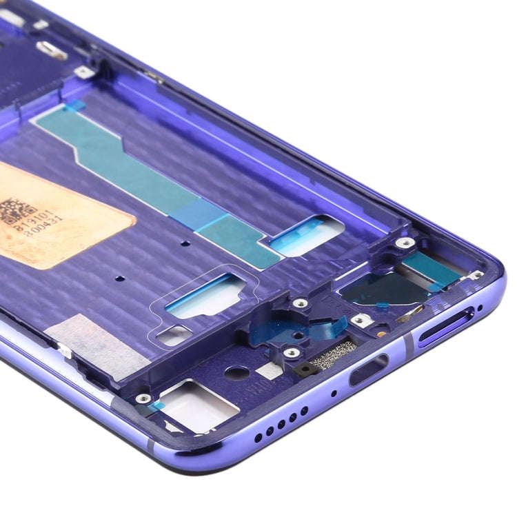 Front Housing LCD Frame Bezel Plate With Side Keys for Xiaomi Redmi K30 Pro (Purple)