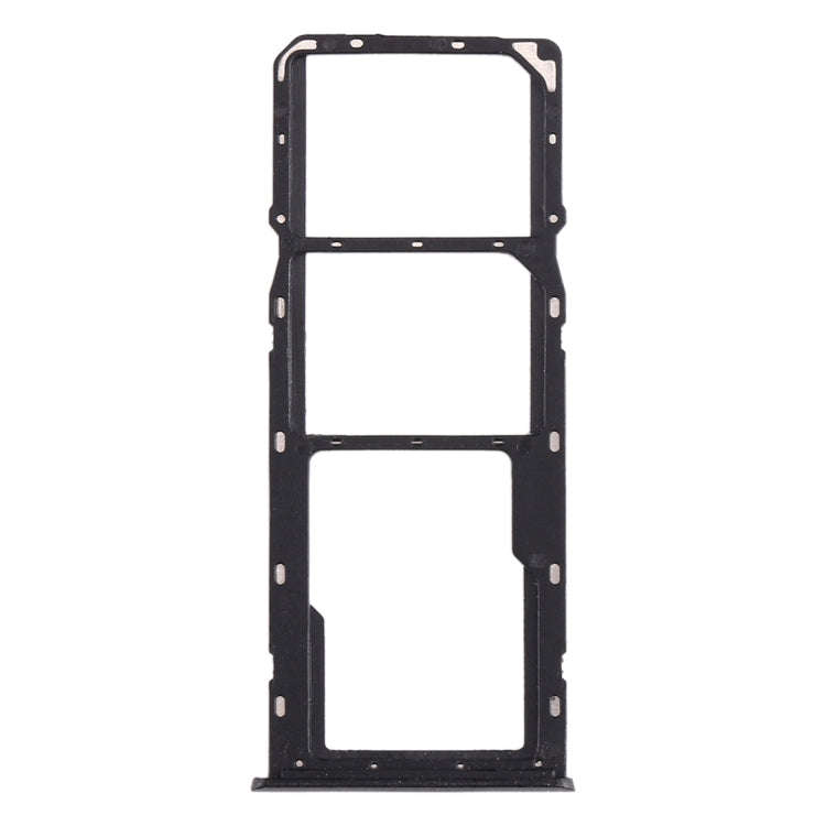 For OPPO Realme 5 SIM Card Tray + SIM Card Tray + Micro SD Card Tray (Black)