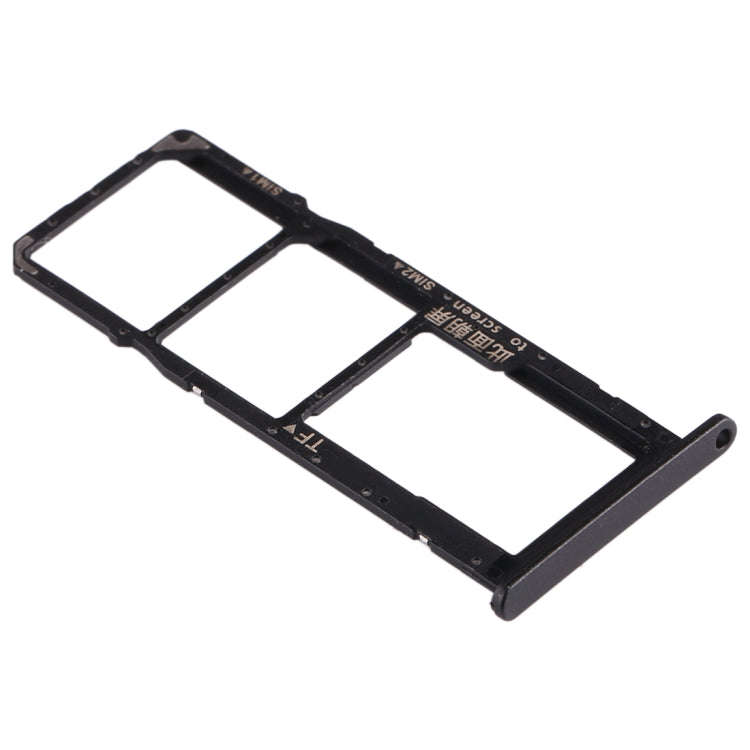 SIM Card Tray + SIM Card Tray + Micro SD Card Tray for Huawei Enjoy 10e / Honor Play 9A (Black)