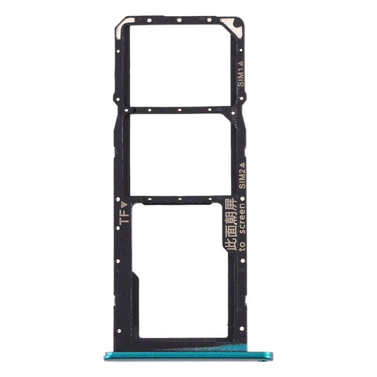 SIM Card Tray + SIM Card Tray + Micro SD Card Tray for Huawei Enjoy 10e / Honor Play 9A (Green)