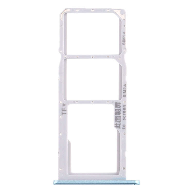 SIM Card Tray + SIM Card Tray + Micro SD Card Tray for Huawei Enjoy 10e / Honor Play 9A (Blue)