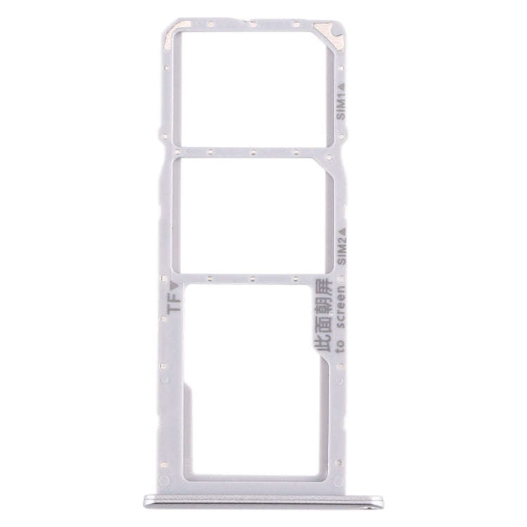SIM Card Tray + SIM Card Tray + Micro SD Card Tray for Huawei Enjoy 10e / Honor Play 9A (Silver)