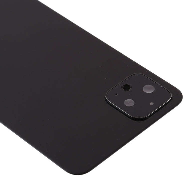 Battery Back Cover with Camera Lens Cover for Google Pixel 4(Black)