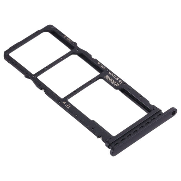 SIM Card Tray + SIM Card Tray + Micro SD Card Tray for Huawei Enjoy 10 / Honor Play 3 (Black)
