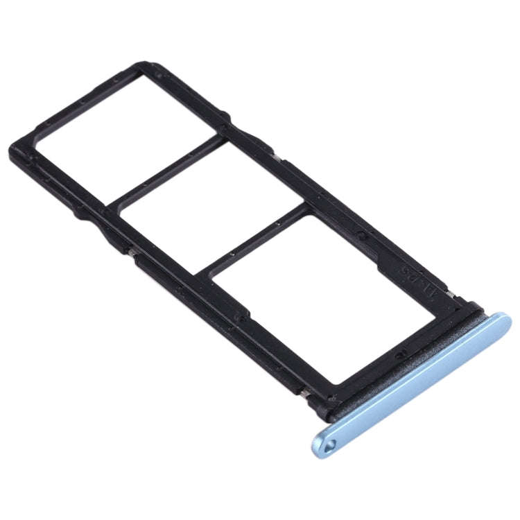 SIM Card Tray + SIM Card Tray + Micro SD Card Tray for Huawei Enjoy 10 / Honor Play 3 (Blue)