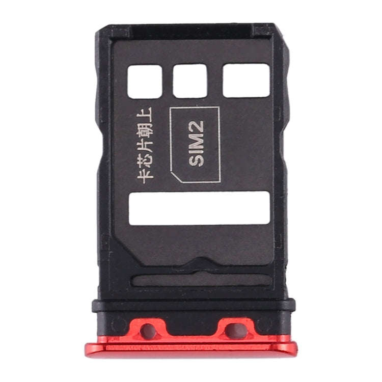 SIM Card Tray + SIM Card Tray for Honor V30 Pro / Honor V30(Red)