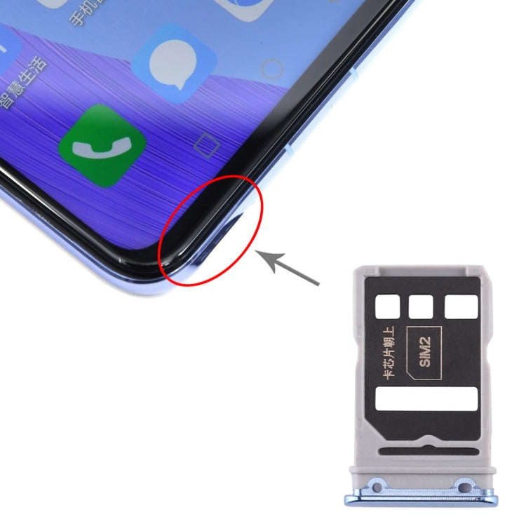 SIM Card Tray + SIM Card Tray for Honor V30 Pro / Honor V30(Baby Blue)