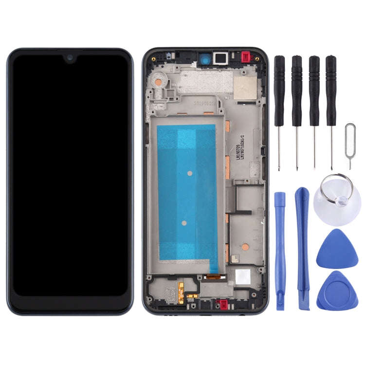 LCD Screen and Digitizer Full Assembly with Frame for LG Q60 X525ZA X525BAW X525HA X525ZAW / LG X...