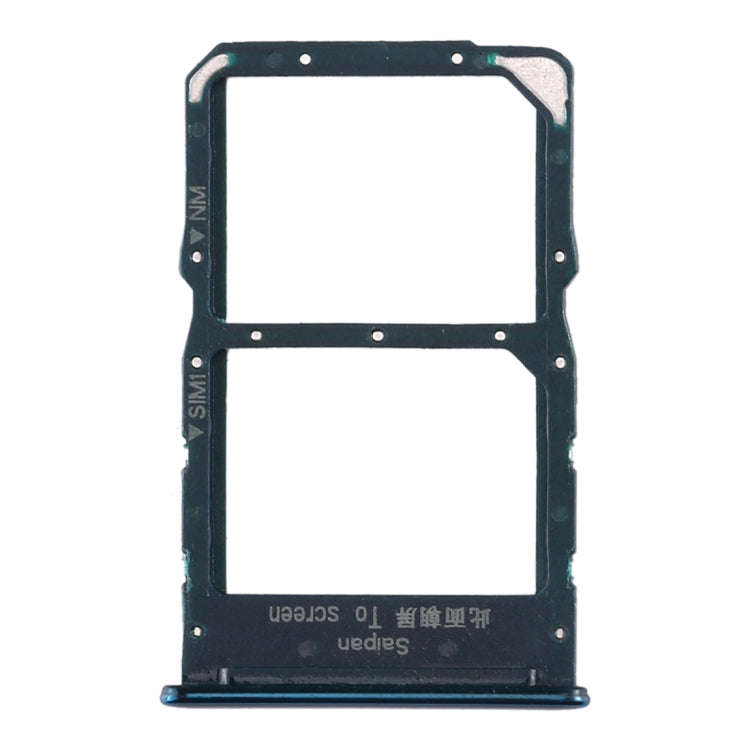 SIM Card Tray + NM Card Tray for Huawei Nova 5z / Nova 5i Pro (Green)