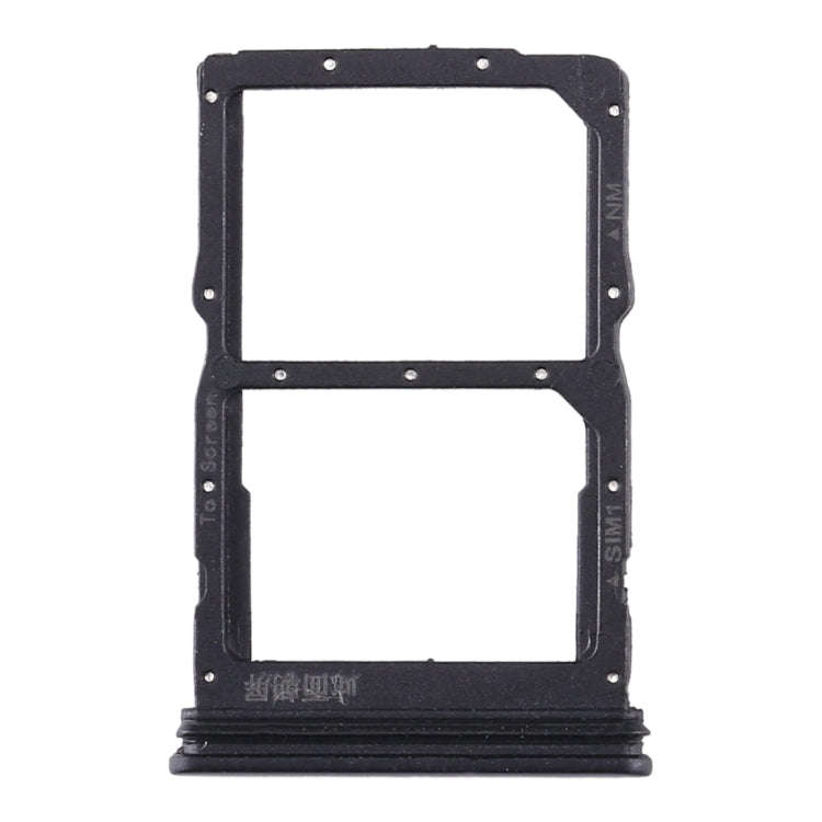 SIM Card Tray + NM Card Tray for Huawei Honor 30S / Nova 7 SE (Black)