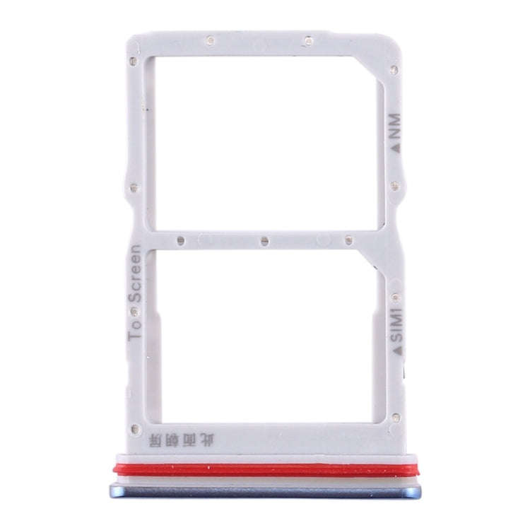 SIM Card Tray + NM Card Tray for Huawei Honor 30S / Nova 7 SE (Blue)