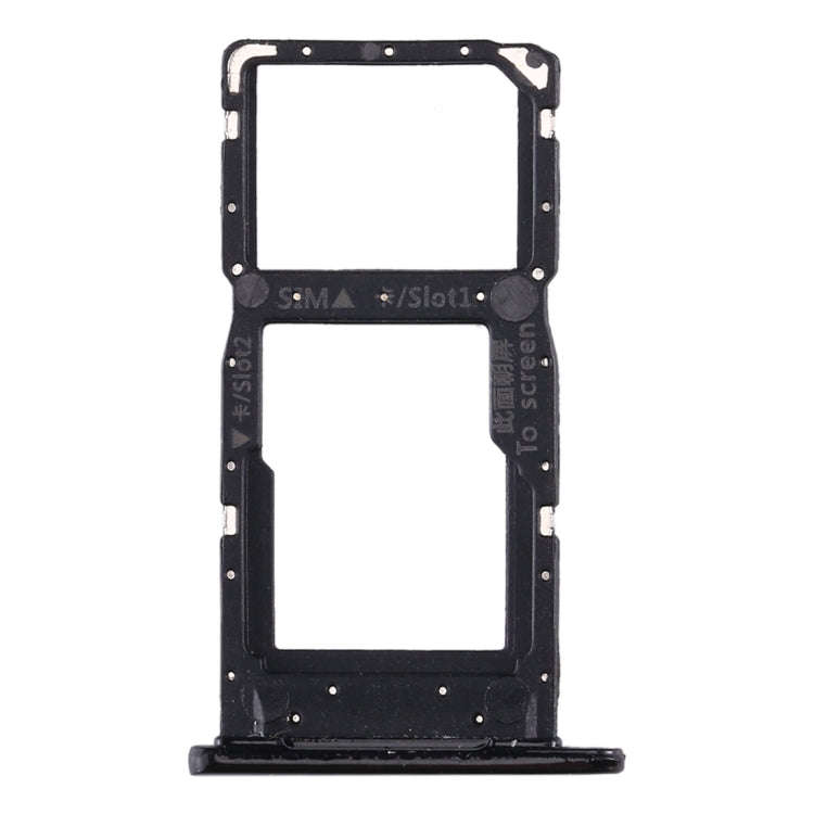 SIM Card Tray + SIM Card Tray / Micro SD Card Tray for Huawei Enjoy 9s (Black)