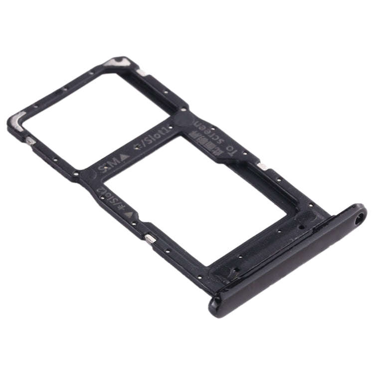 SIM Card Tray + SIM Card Tray / Micro SD Card Tray for Huawei Enjoy 9s (Black)