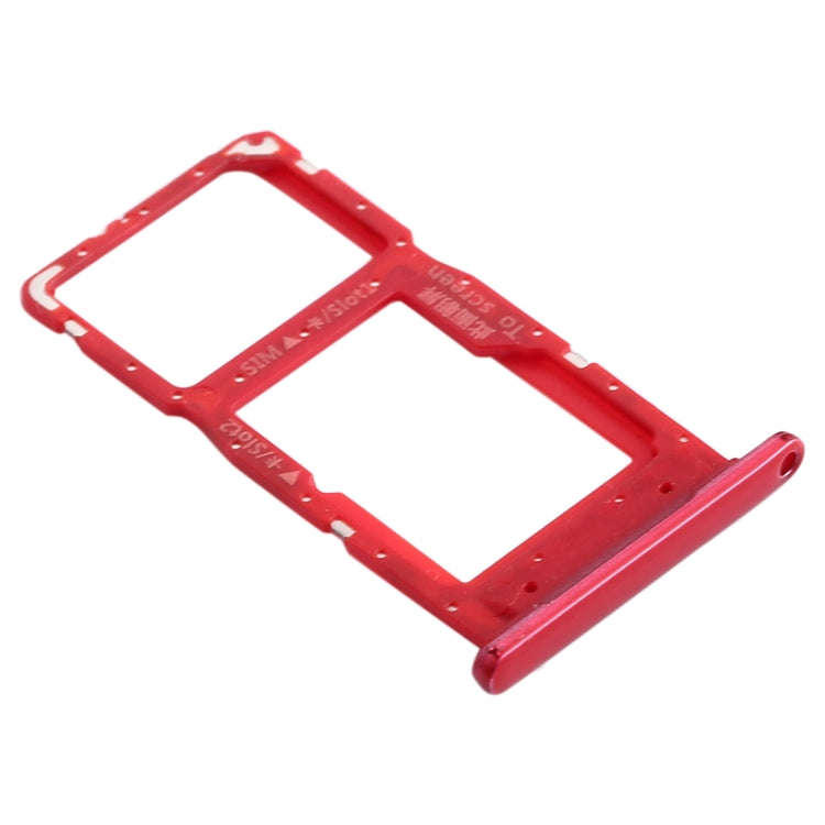SIM Card Tray + SIM Card Tray / Micro SD Card Tray for Huawei Enjoy 9s (Red)