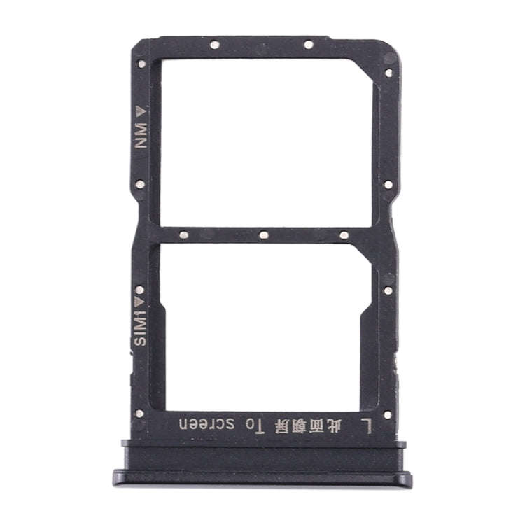 SIM Card Tray + NM Card Tray for Huawei Honor 20 Lite (Black)