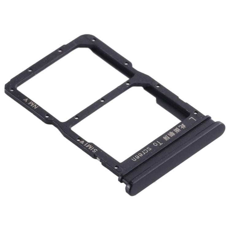 SIM Card Tray + NM Card Tray for Huawei Honor 20 Lite (Black)