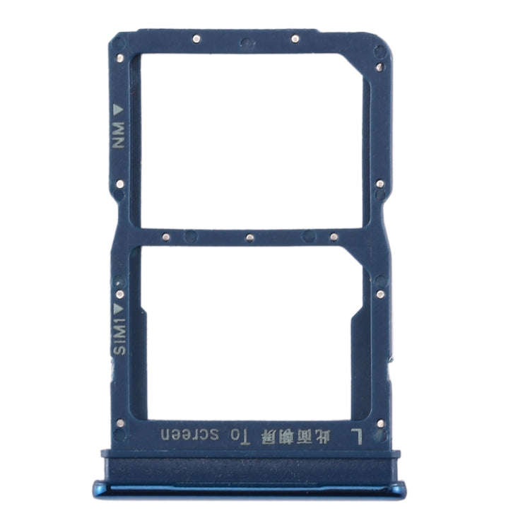 SIM Card Tray + NM Card Tray for Huawei Honor 20 Lite (Blue)