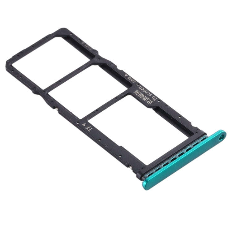 SIM Card Tray + SIM Card Tray + Micro SD Card Tray for Huawei Honor Play 4T (Green)
