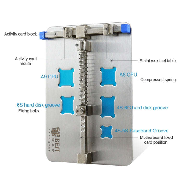 BEST- 001D Stainless Steel Circuit Board Soldering Desoldering PCB Repair Holder Fixtures Mobile ...