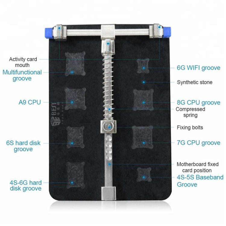 BEST-001E DIY FIX Stainless Steel Circuit Board PCB Holder Fixture Work Station for Chip Repair t...