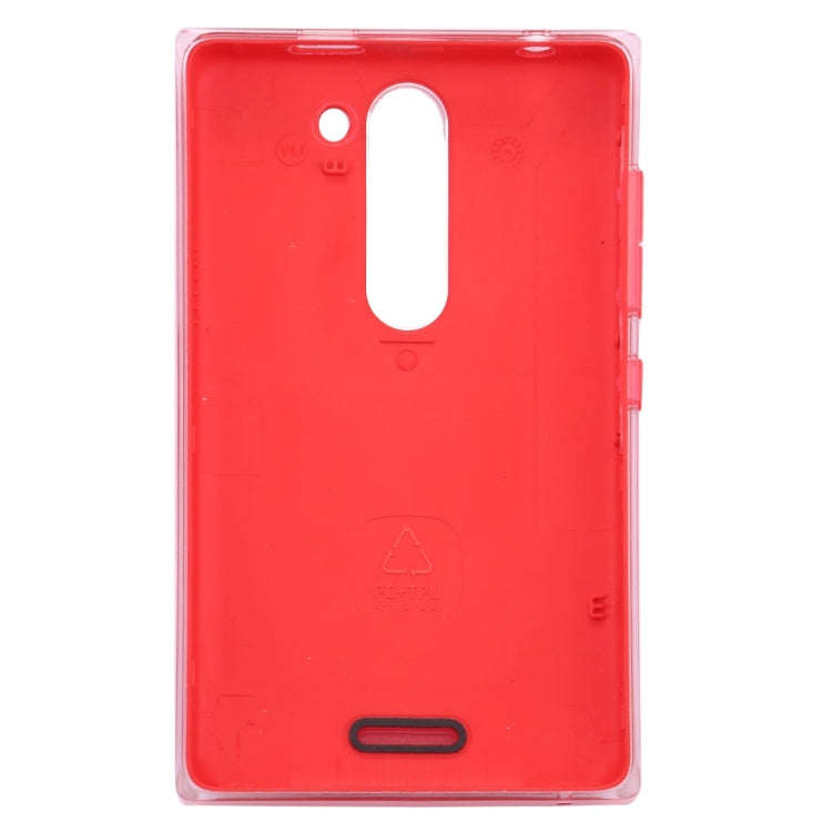Dual SIM Battery Back Cover for Nokia Asha 502 (Red)