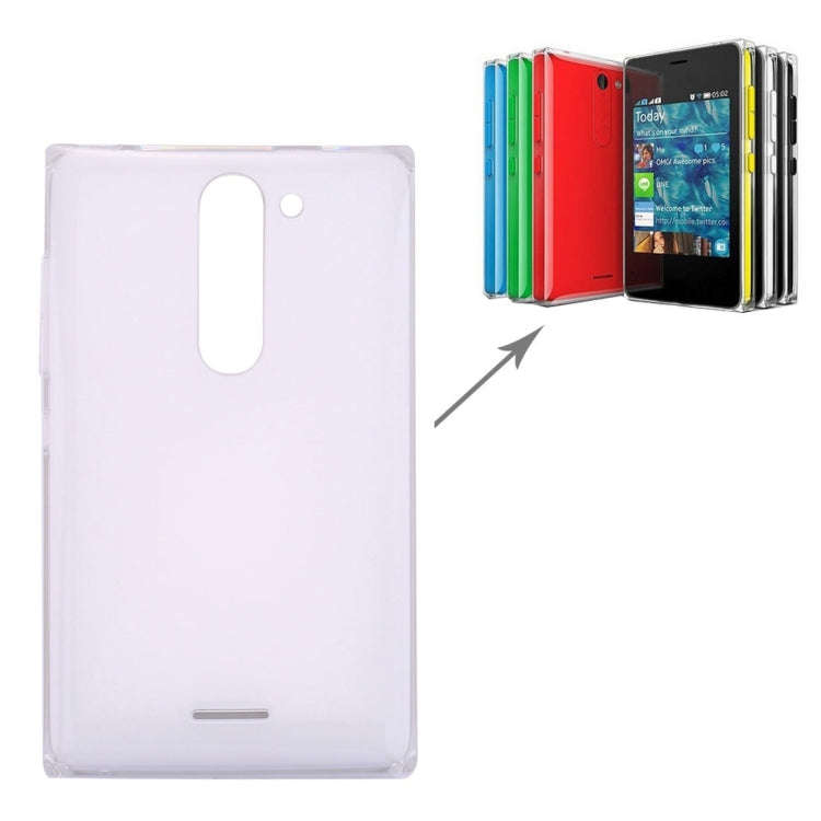 Dual SIM Battery Back Cover for Nokia Asha 502 (White)