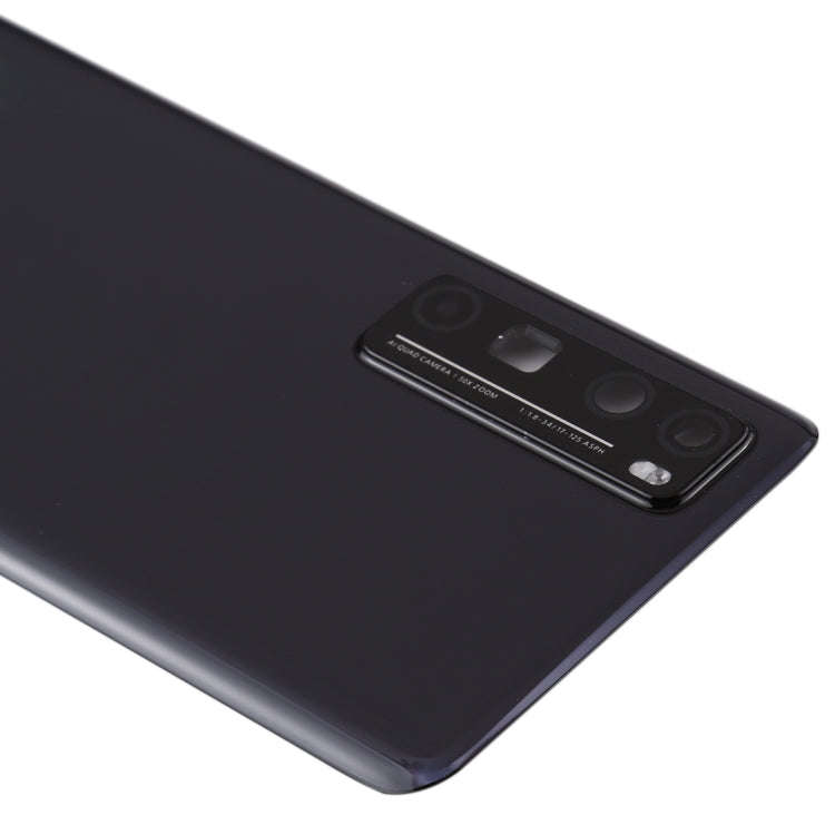 Original Battery Back Cover with Camera Lens Cover for Huawei Nova 7 Pro 5G(Black)