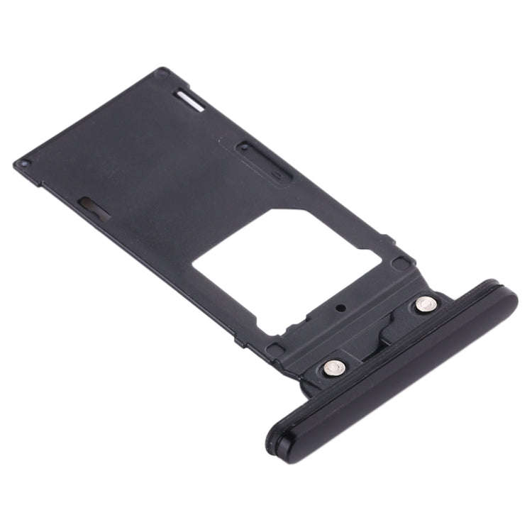 SIM Card Tray + SIM Card Tray + Micro SD Card Tray for Sony Xperia XZ2(Black)