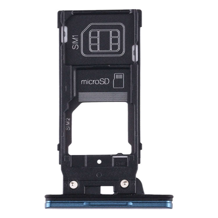 SIM Card Tray + SIM Card Tray + Micro SD Card Tray for Sony Xperia XZ2(Green)
