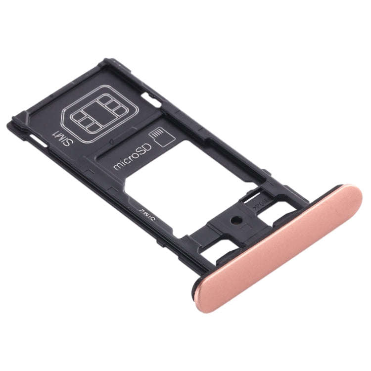 SIM Card Tray + SIM Card Tray + Micro SD Card Tray for Sony Xperia XZ2 Compact(Brown)