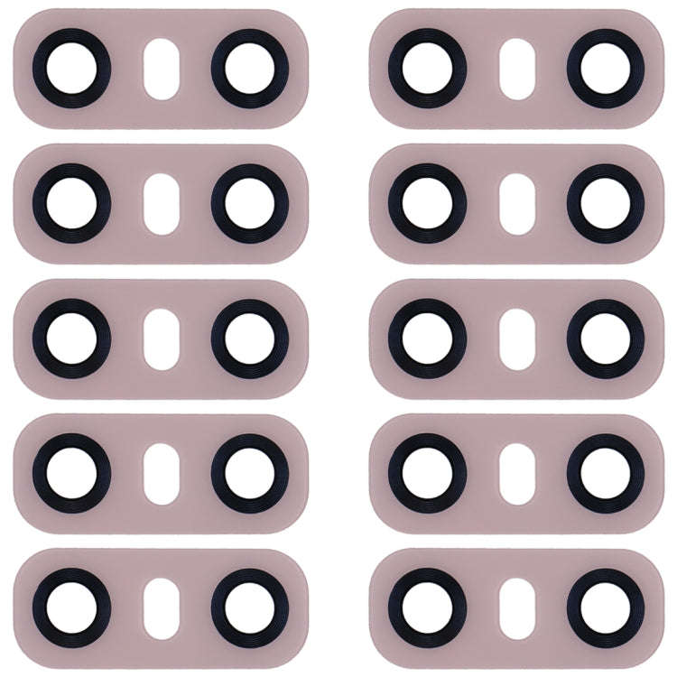10 PCS Back Camera Lens with Adhesive for LG G6 H870/H871/H872/ LS993(Pink)